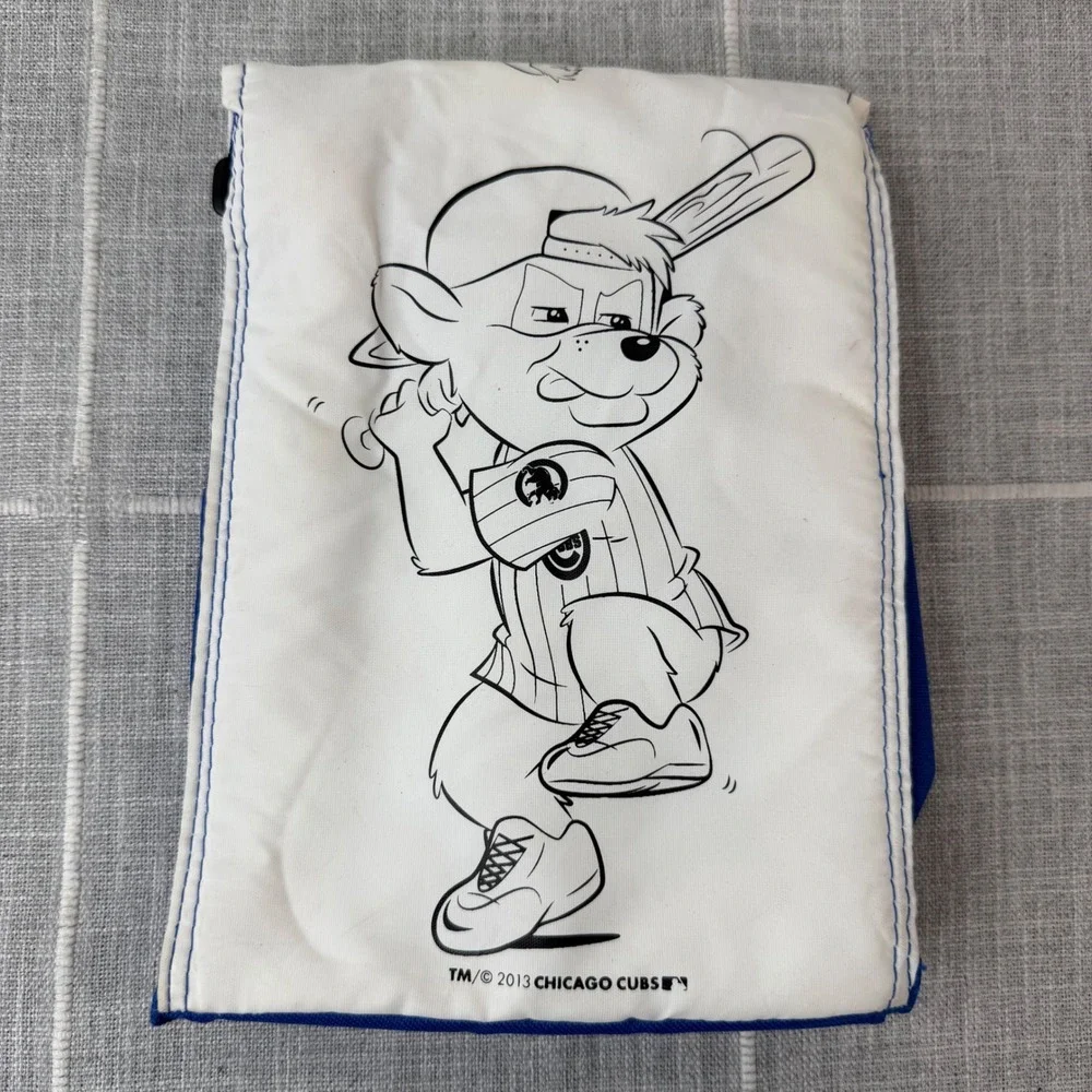 Chicago Cubs Kids Cooler Insulated Coloring Lunch Bag w/ Markers Giveaway 2013‎